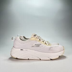 Skechers Max Cushioning Elite Destination Point White Shoes 128262 Womens Size 9